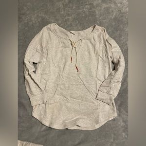 Victoria secret sweater with fun strings